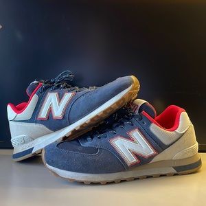 New Balance 574 SKB, Navy Blue Suede